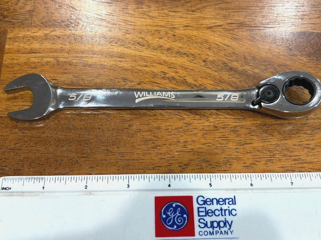 Williams No. 1220RC 5/8" Reversible Ratcheting Combination Wrench 12 Point