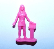1970'S TIM-MEE TOYS GALAXY LASER TEAM HOT PINK LADY WITH COMPUTER