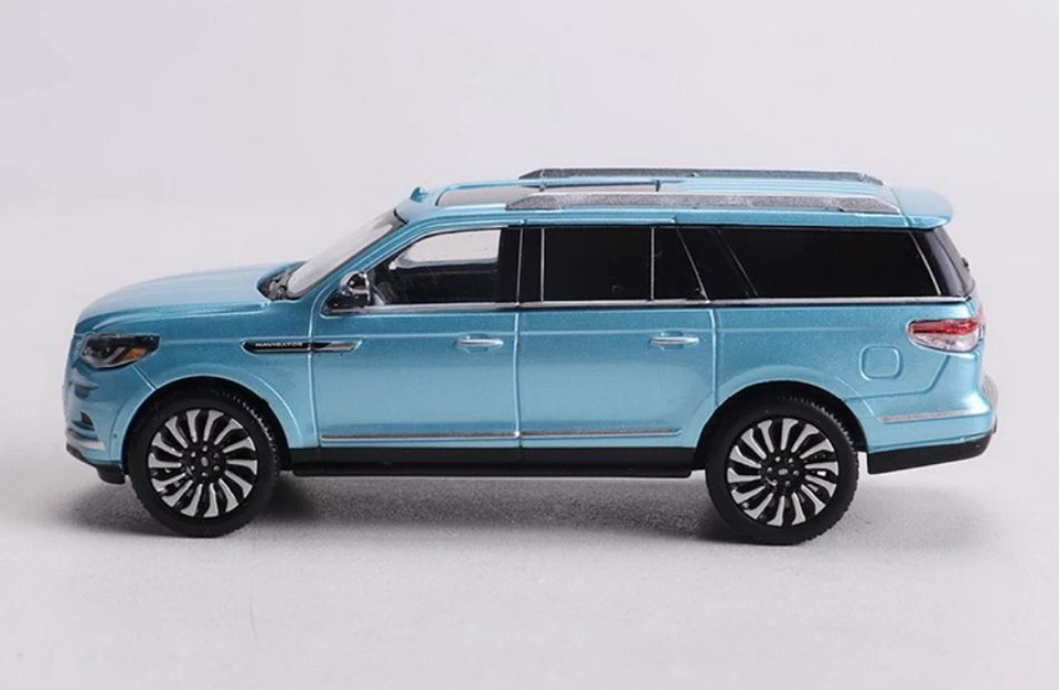Lincoln Navigator Shadow Pro escala 1/64 L azul diecast modelo de coche juguete regalo Foto 3 de 4
