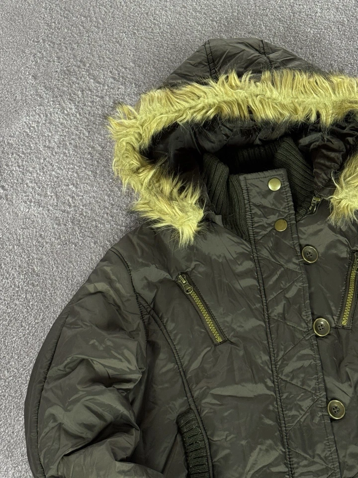 Chaqueta corta holgada de piel sintética estilo japonés Y2K 00's Foto 4 de 4