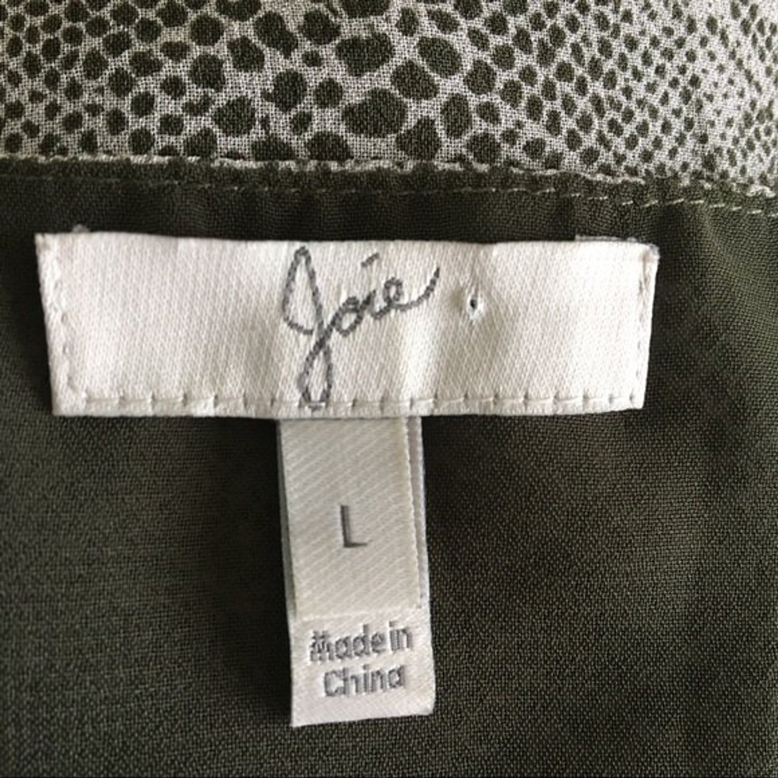 JOIE 100% Silk Gray Snake Python Print Sleeveless… - image 10