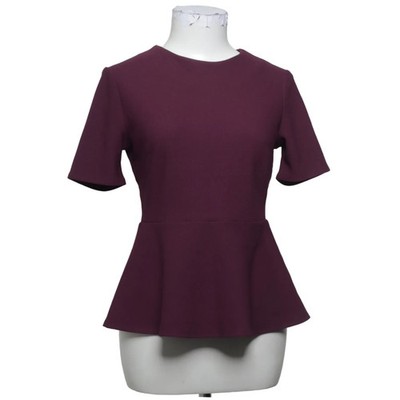 H&M, Peplum Top, Größe: S, Rot, Elasthan/Polyester, Einfarbig, Damen #LcS