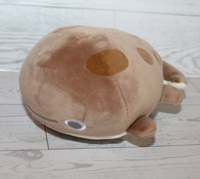 Small 7'' Plush Brown Spotted Whale Stuffed Animal Toy