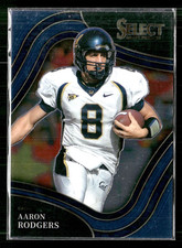 2025 Panini Select Draft Picks Aaron Rodgers #126 Field Level Blue Prizm Cal