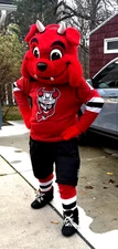 Binghamton Devils AHL Original Full Devil Dog Mascot Uniform - Albany New Jersey