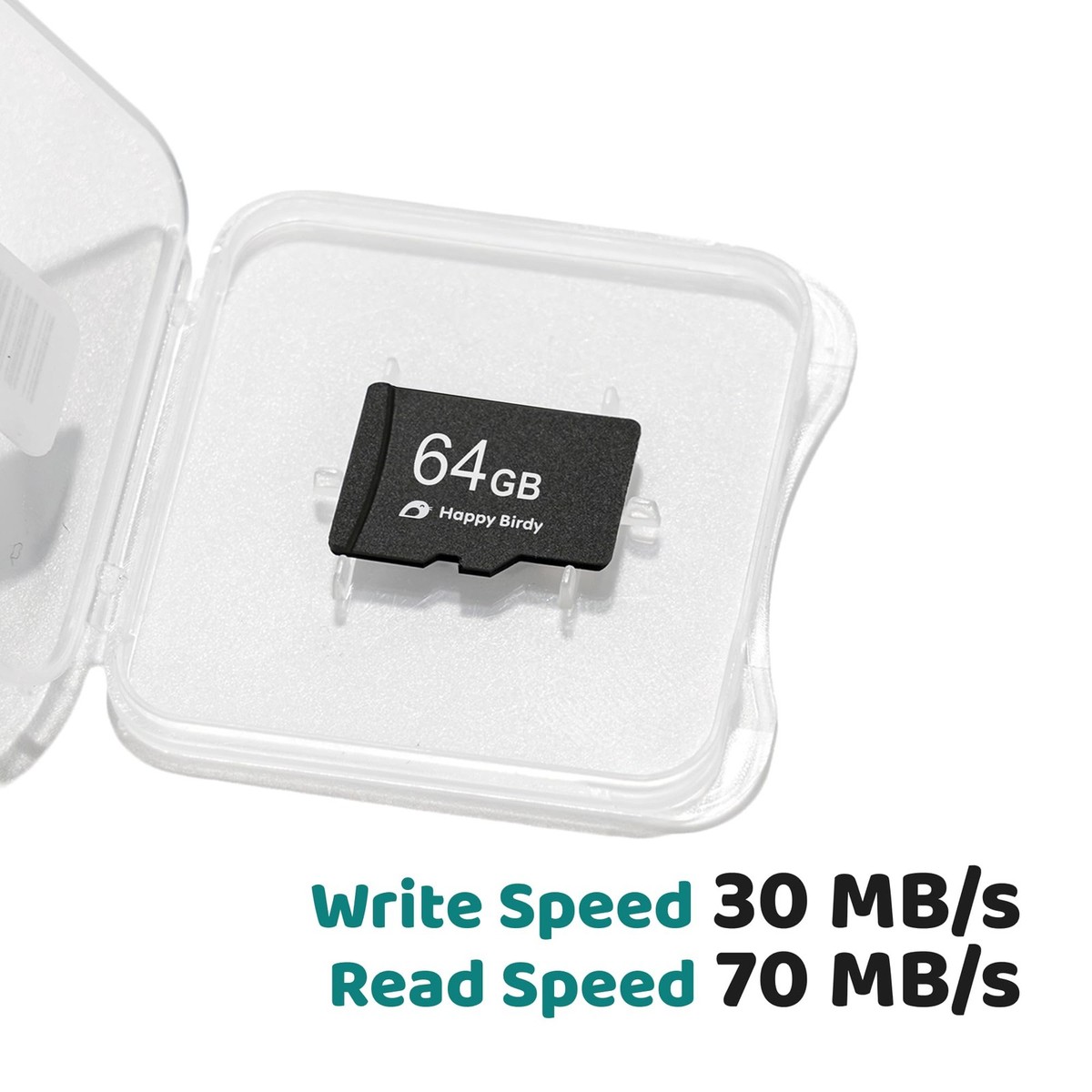 WuzuTech Happy Birdy 64GB MicroSD Card – TF Memory for 64 GB