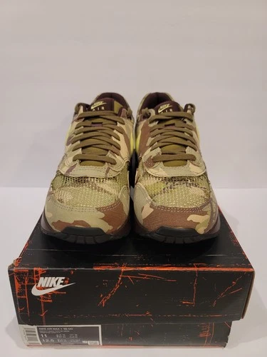 Nike Men's Air Max 1 '86 OG Camo Running Shoes Earth Green Lemon Size 11 NIB