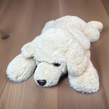 FAO Schwarz Golden Retriever Puppy Dog Plush Stuffed Animal Laying 15"