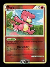 Pokemon Magby 41/102 HGSS Triumphant Reverse Holo NM