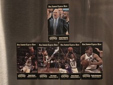 Vintage San Antonio Spurs - Express News Collectors Magnets #2,4,7,8,9