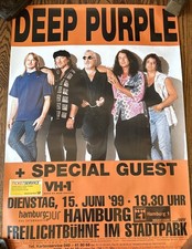 DEEP PURPLE 1999 HAMBURG, GERMANY CONCERT TOUR POSTER Group Standing Together P5
