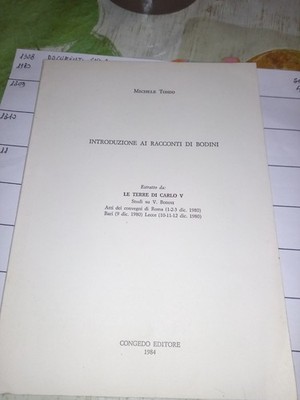 1309N EINFÜHRUNG IN DIE GESCHICHTEN VON BODINI 1984