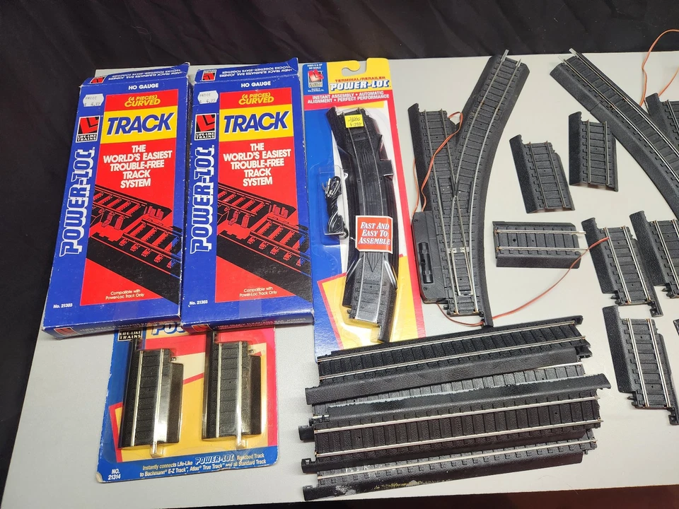 Life Like Power-Loc Масштаб HO Поезд Путь Прямые Кривые Переключатели - Изображение 2 из 4