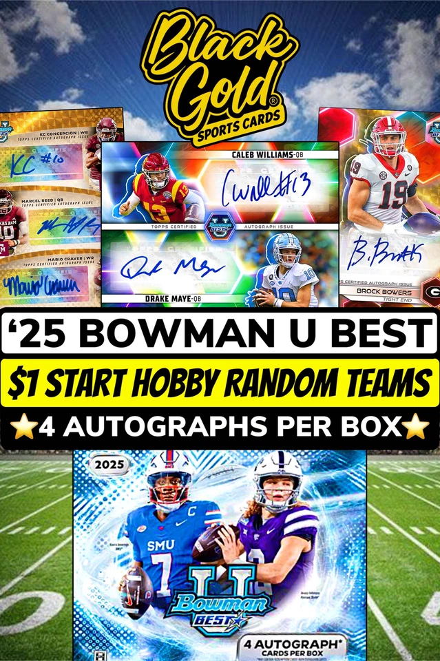 $1 STARTS ~ FREAKY FRIDAY FOOTBALL BOWMAN BEST U!!!!!!