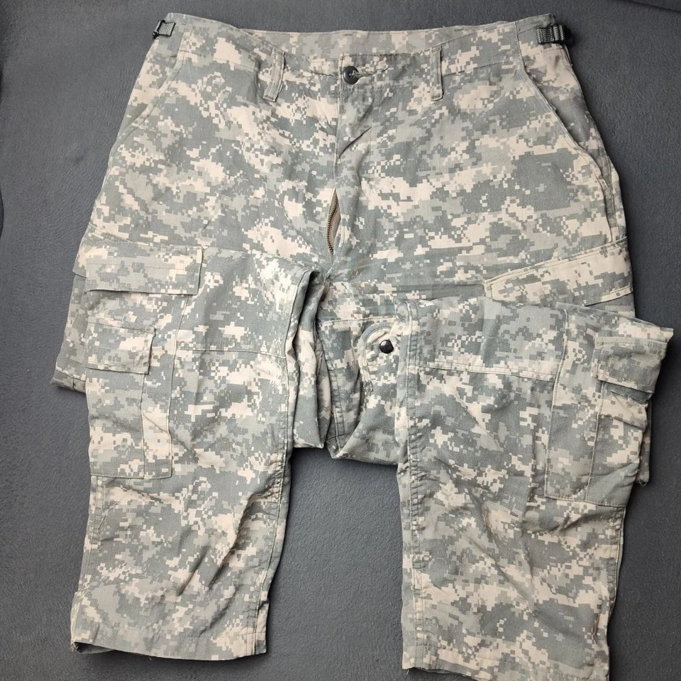 US Army ACU Tactical Cargo Pants Mens Large Regular Camo Ripstop Military 35x30 - Image 3 of 4