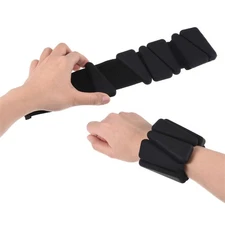 2pack 2lbs Total (1lb Each) Adjustable Wrist Ankle Weights Black
