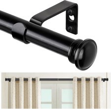 Curtain Rod 32 to 58 Inch 2.6-4.8Ft , Telescoping Splicing 3/4 Drapery Rods for