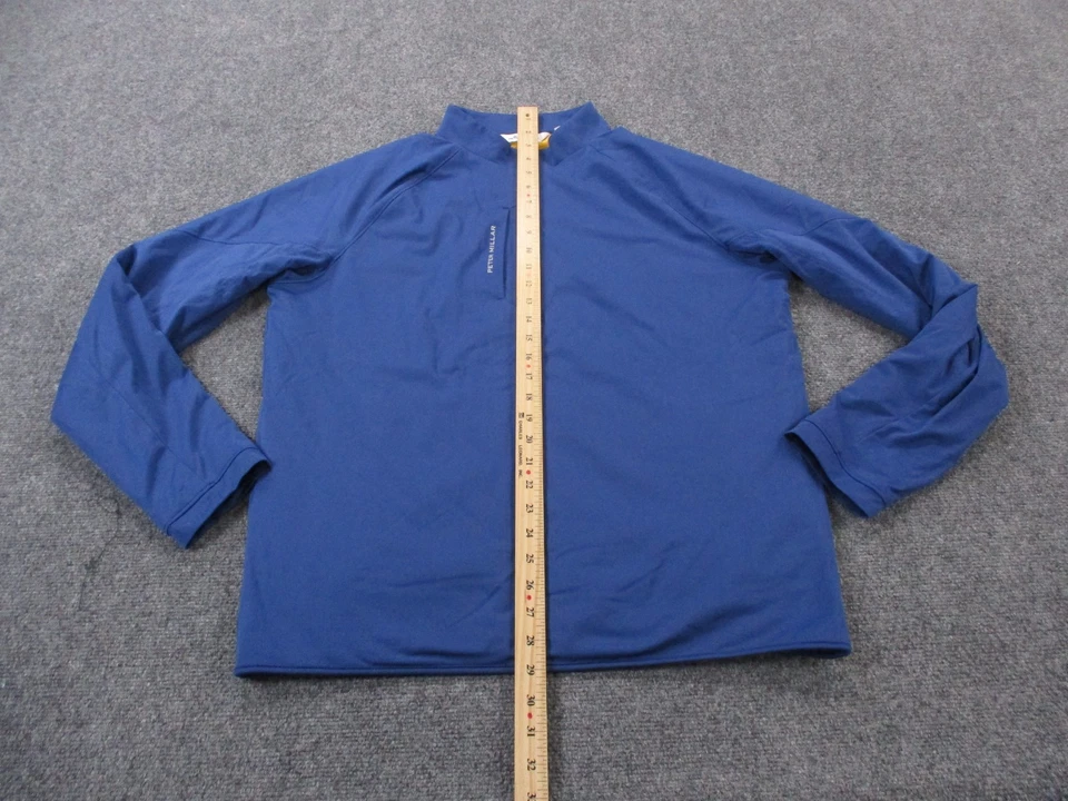 Chaqueta Peter Millar Para Hombre L Azul Rendimiento Flexible Polar Golf Elástica Foto 3 de 4