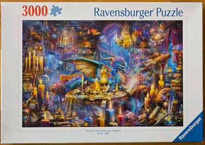 Puzzle 3000 Teile Ravensburger ''Dragon's Library'', EAN 120014188