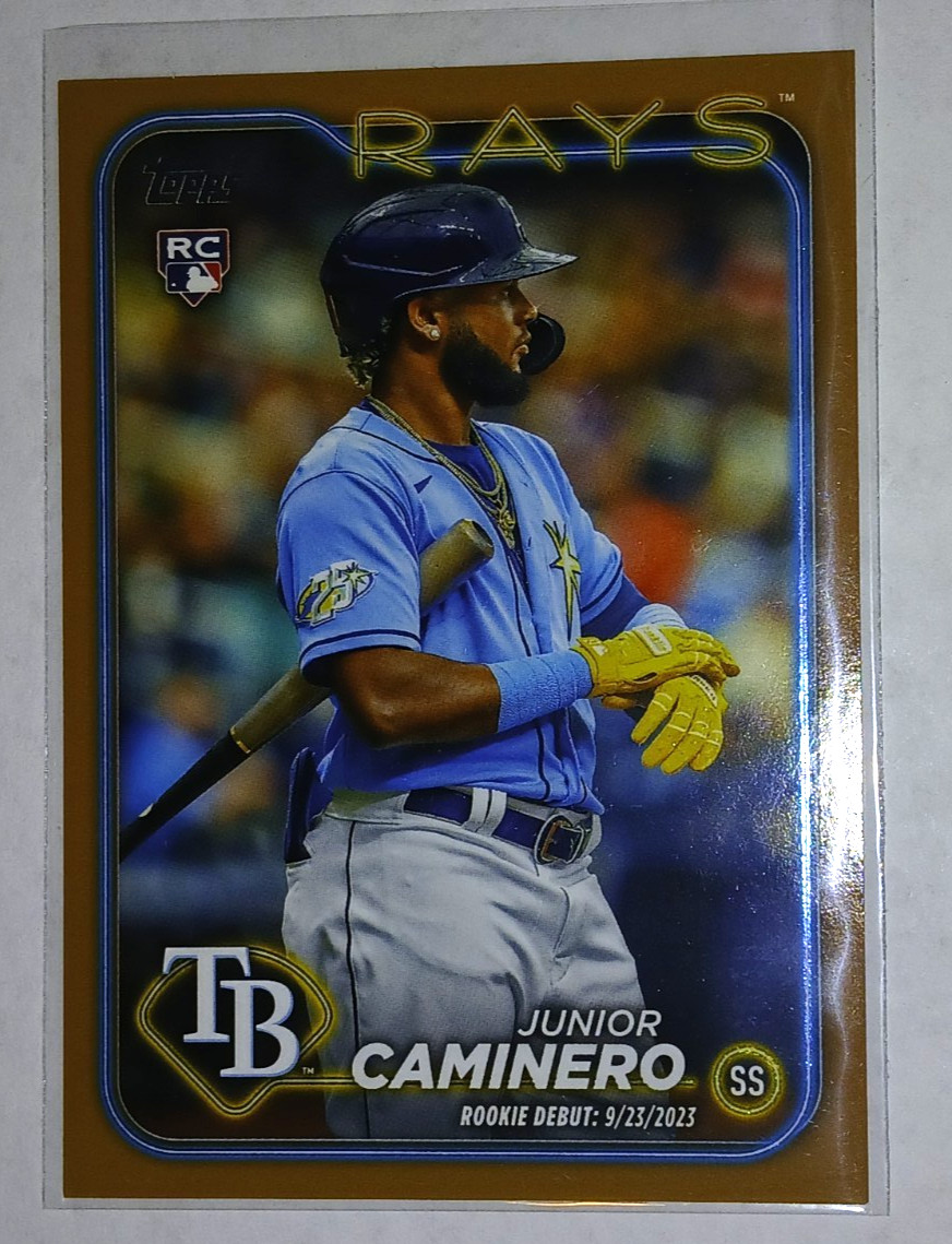 2024 Topps Update Junior Caminero Gold Rookie Debut #US223 RC #1771/2024