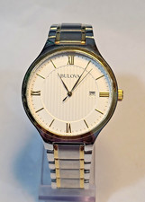 BULOVA WHITE DIAL TWO TONE WATCH FOR MEN MB5-147