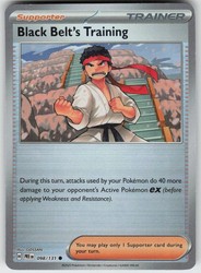Black Belt's Training 098/131 Prismatic Evolutions Poke Ball Pattern Holo