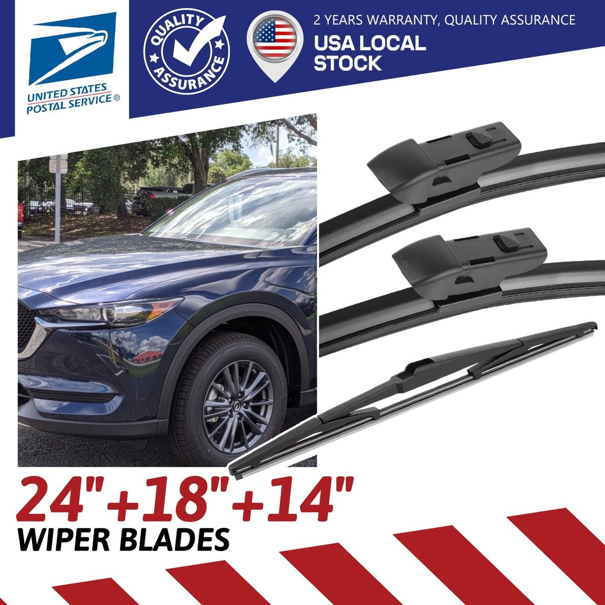 ハマダ OEM Windshield Wiper Blades For Mazda CX-9 2017-21 24
