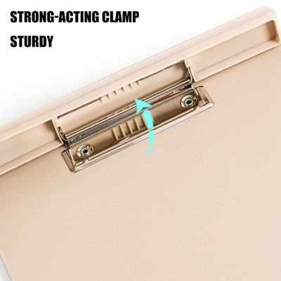 Multiunctional Clipboard with Long Plastic Clip Standard Size Document Clipboard