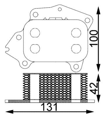 Mahle CLC 194 000S ÖLküHler, MotoröL FüR CitroËN Peugeot-image