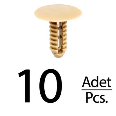 Clips de rembourrage pour Fiat Ducato-Beige - 10X24X25 - 10 pièces - Photo 1/4
