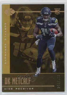 2019 Panini Illusions Trophy Collection Gold /399 DK Metcalf #37 Rookie RC 3hd