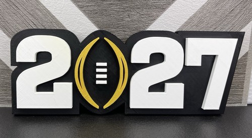 2027 CFP College National Championship Logo Sign 3d Printed