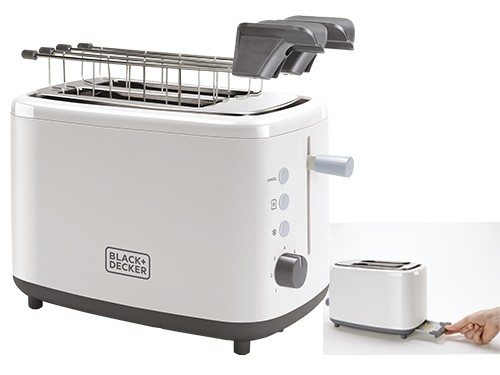 Tostapane con Pinze Black+Decker BXTOA 820E - Ideale per Famiglie