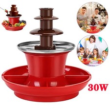 Electric Chocolate Fountain 3 Tier Fondue Dip Machine & Food Tray Giles & Posner