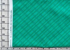 Fabric Traditions Green Plaid Cotton Fabric Up to 45'' Wide