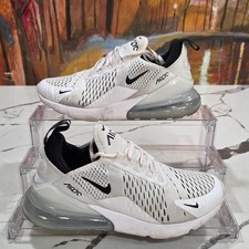Nike Air Max 270 White Black Women's Size 7 Running Shoes AH6789-100 Casual