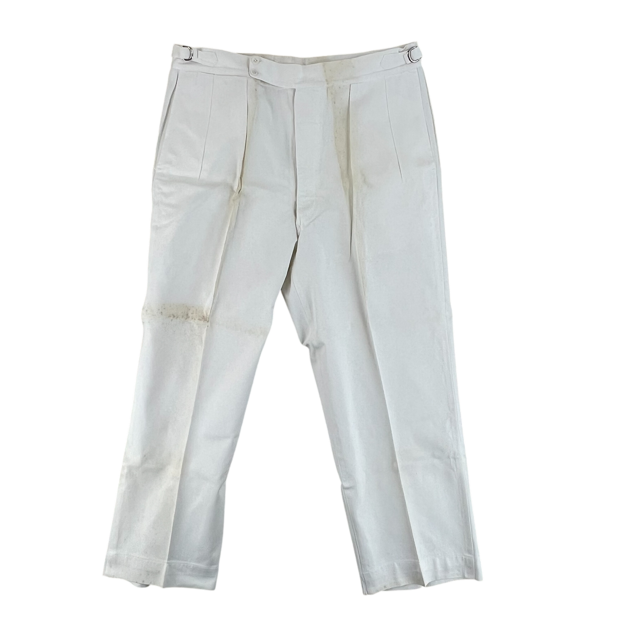 British Merchant Navy Trousers White Vintage 50s Bush Dress