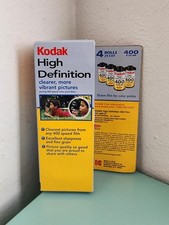 Sealed Kodak High Definition ISO 400 35mm Film 4 Pack 24 Exp Expired 06/2006 HD