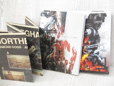 METAL GEAR SOLID V 5 Phantom Pain Art Fan Book w/Blu-ray & Map 2015 PS4 Konami