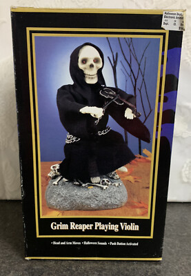 クリアファイル Vintage Gemmy Industries Grim Reaper Vintage 1995 Gemmy Industries Grim Reaper at His Organ with