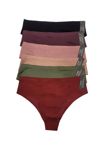 Lot 6 Polyamide Invisible No Show Laser Cut Knicker Bikini Hipster Panties M - Bild 2 von 18