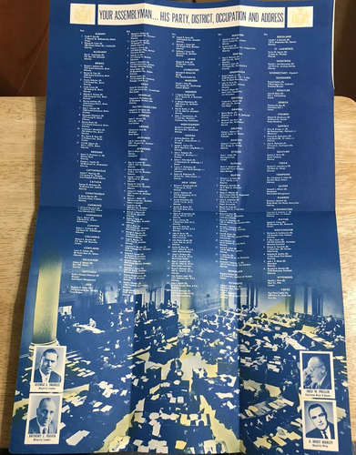 Vintage 1964-65 NY Fiera Mondiale Souvenir - NYS Gov Legislatura Exhibition Brochure - Foto 5 di 6