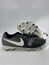 Nike Tiempo Legacy III FG Black White Kangaroo Leather 897748 002 Size 7