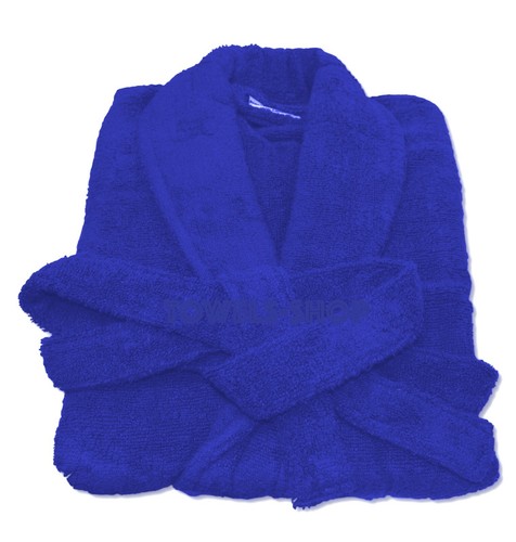 UNISEX TERRY TOWELLING BATH ROBE SUPER SOFT ZERO TWIST EGYPTIAN COTTON NIGHTWEAR - Picture 14 of 20