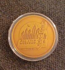 💥1️⃣9️⃣9️⃣8️⃣ NBA All-Star Game New York 2/8 Highland Mint Bronze Coin #22715