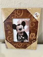 Disney Parks 4x6 Photo Frame Mickey Mouse Wood Grain Brand New With Tags