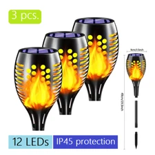 Solar Light Flame Flickering Torch Waterproof Garden Decoration Outdoor Lawn