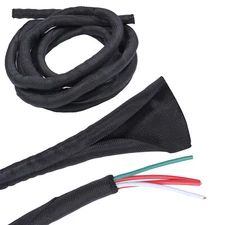 Self Wrapping Braided Split-Sleeve Wire Loom for  Automotive Harness protect Lot