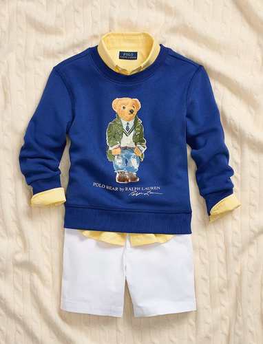 Ralph Lauren Boy's Polo Bear Fleece Sweatshirt 6 NWT - Picture 4 of 8