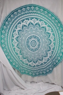 Henna Style Mandala Wall Hanging Tapestry Bohemian Dorm Background